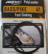  4 ft (1.2 m) polylider bass/pike  24 lb (10.9 kg) fast sinking  Airflo